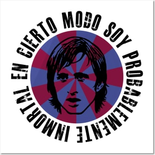 Cruyff design in Barça colours with quote Posters and Art